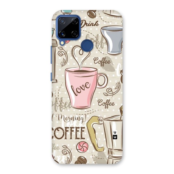 Love Coffee Design Back Case for Realme C12