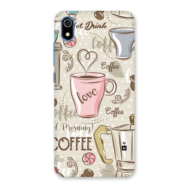 Love Coffee Design Back Case for Redmi 7A