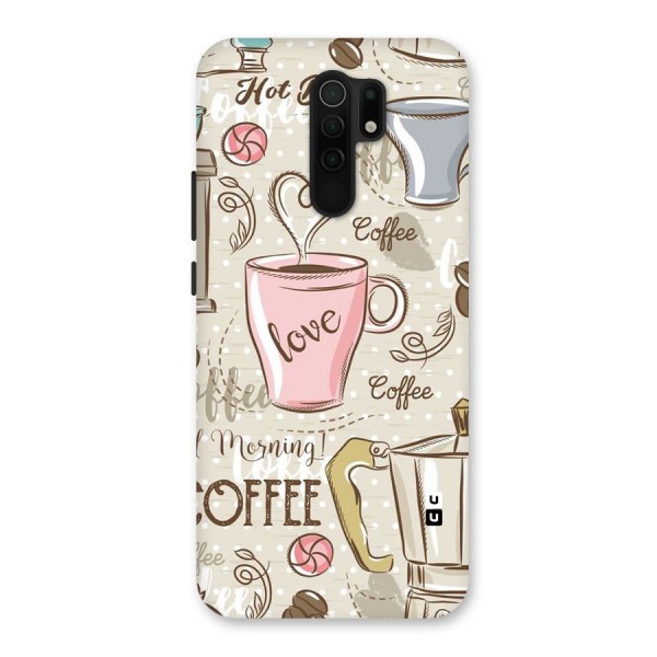 Love Coffee Design Back Case for Redmi 9 Prime