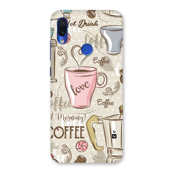 Love Coffee Design Back Case for Redmi Note 7