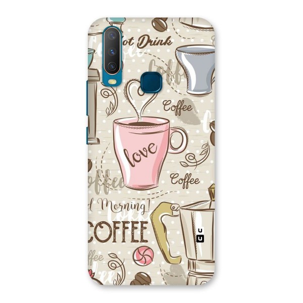 Love Coffee Design Back Case for Vivo Y15