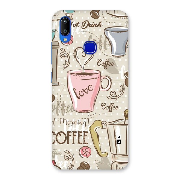 Love Coffee Design Back Case for Vivo Y91