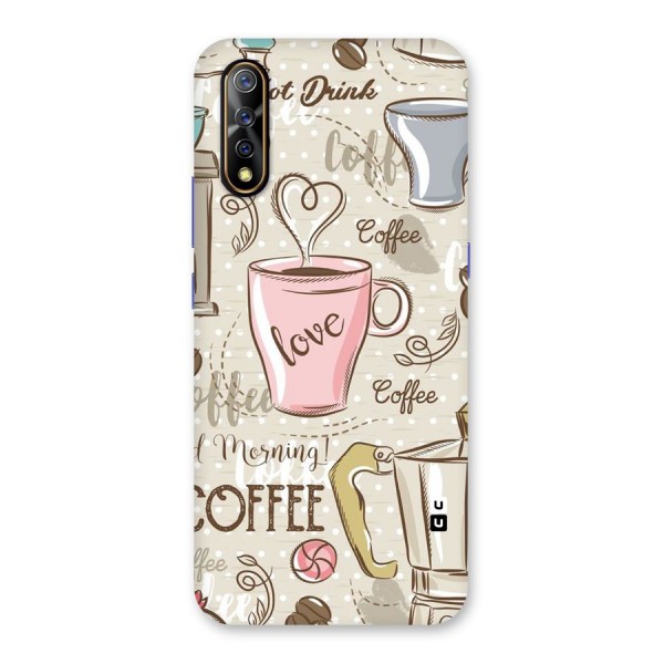 Love Coffee Design Back Case for Vivo Z1x