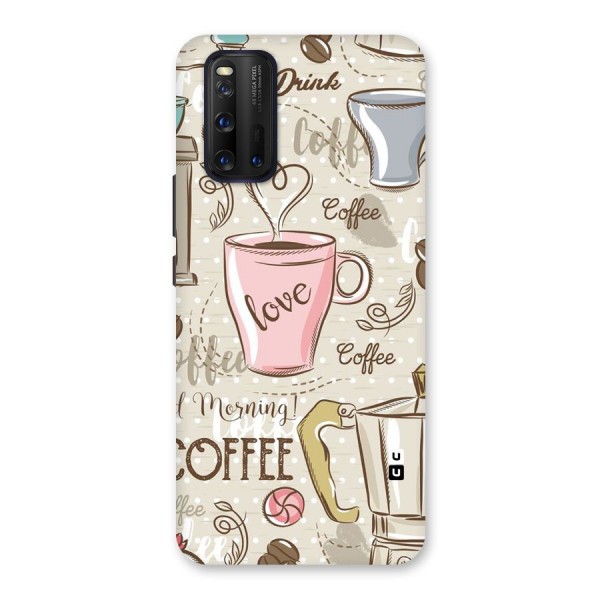 Love Coffee Design Back Case for Vivo iQOO 3