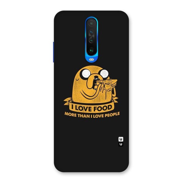 Love Food Back Case for Poco X2