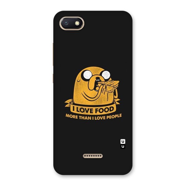 Love Food Back Case for Redmi 6A