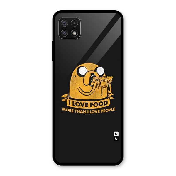 Love Food Glass Back Case for Galaxy A22 5G