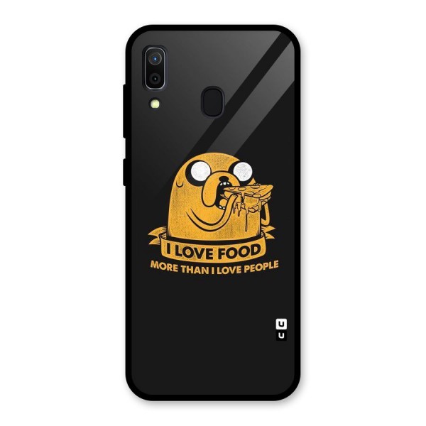 Love Food Glass Back Case for Galaxy A30