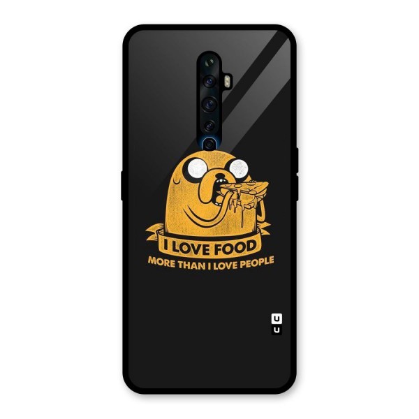 Love Food Glass Back Case for Oppo Reno2 Z