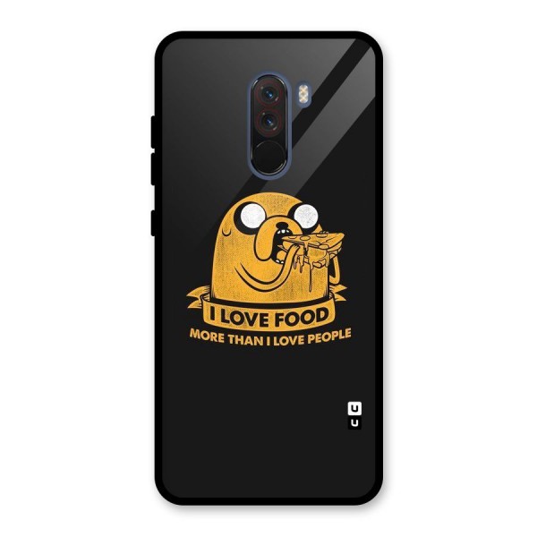 Love Food Glass Back Case for Poco F1