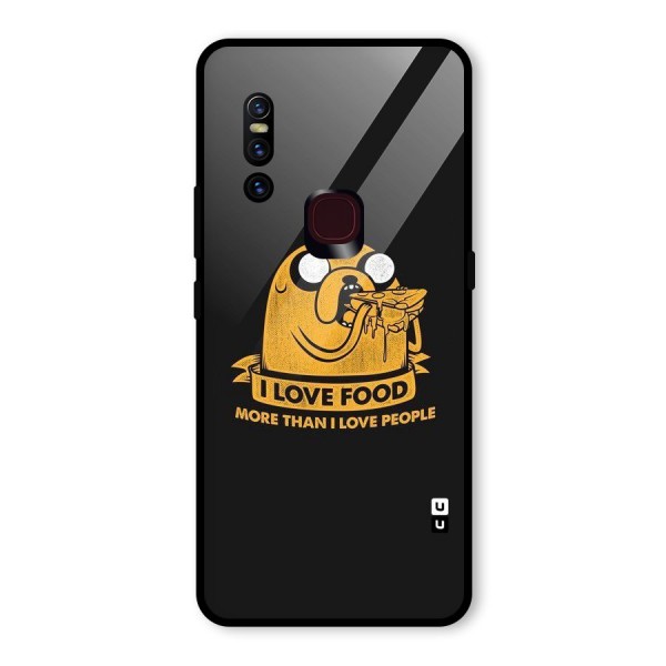 Love Food Glass Back Case for Vivo V15