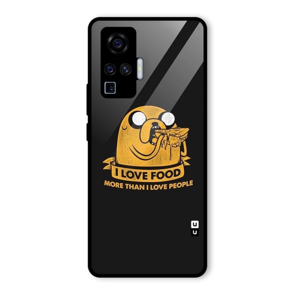 Love Food Glass Back Case for Vivo X50 Pro