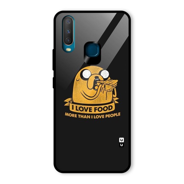 Love Food Glass Back Case for Vivo Y12