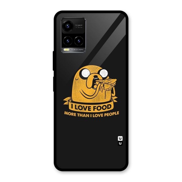 Love Food Glass Back Case for Vivo Y21 2021