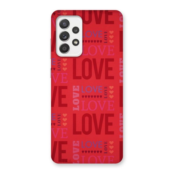 Love Pattern Back Case for Galaxy A52