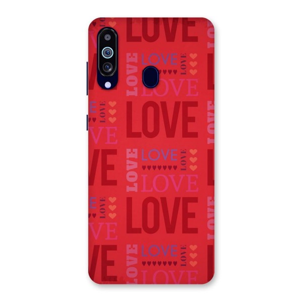 Love Pattern Back Case for Galaxy A60