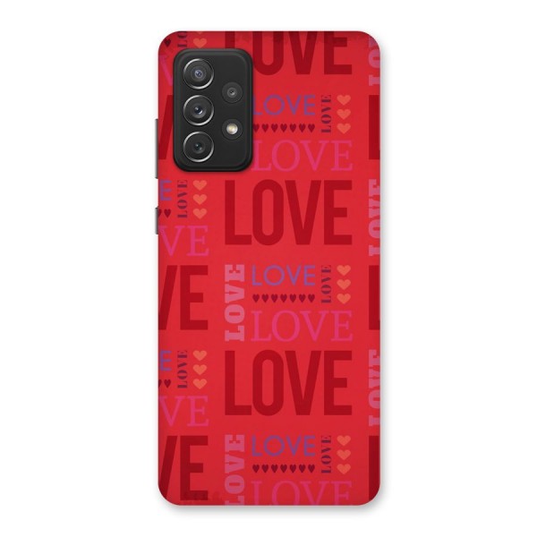 Love Pattern Back Case for Galaxy A72