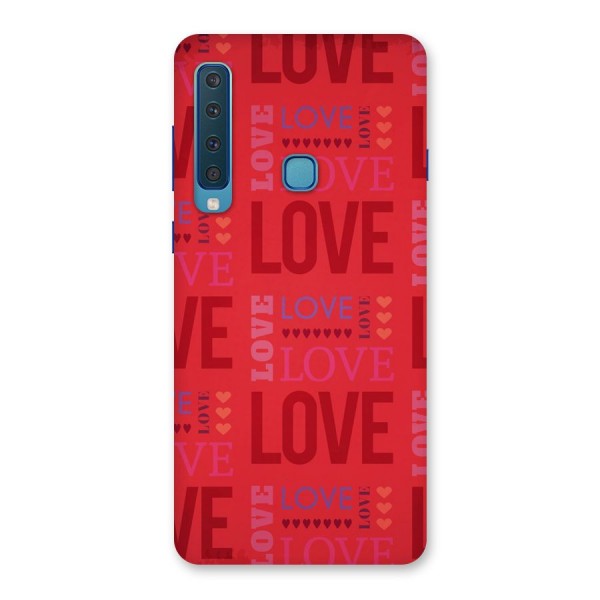 Love Pattern Back Case for Galaxy A9 (2018)