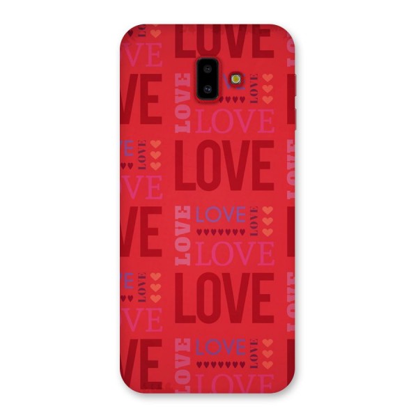 Love Pattern Back Case for Galaxy J6 Plus