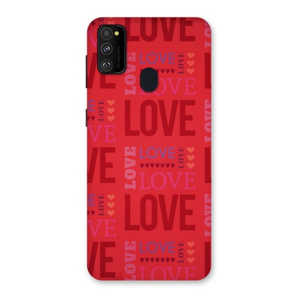 Love Pattern Back Case for Galaxy M21