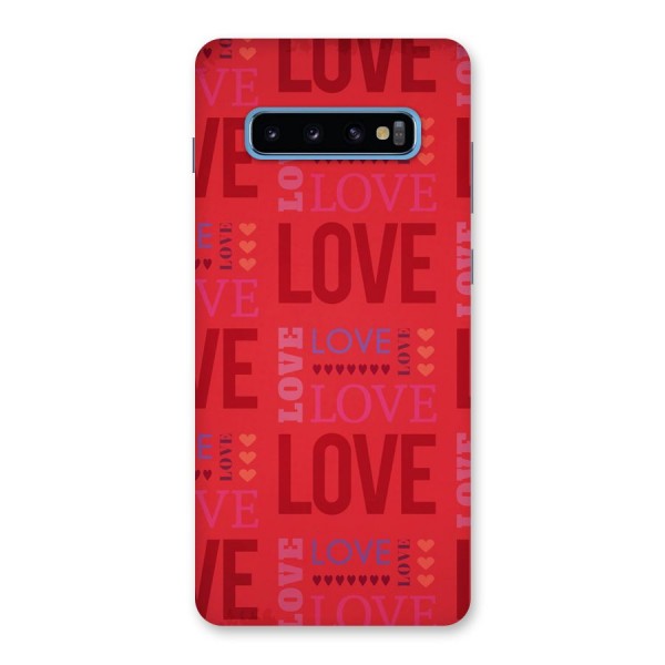 Love Pattern Back Case for Galaxy S10 Plus