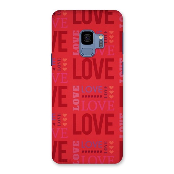 Love Pattern Back Case for Galaxy S9