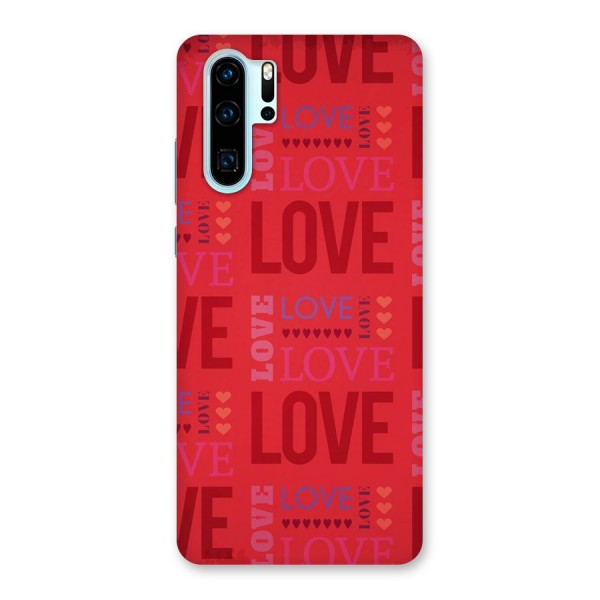 Love Pattern Back Case for Huawei P30 Pro