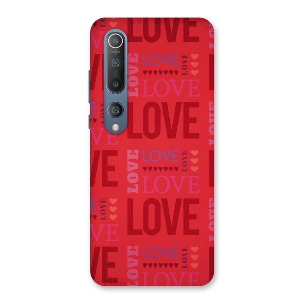 Love Pattern Back Case for Mi 10