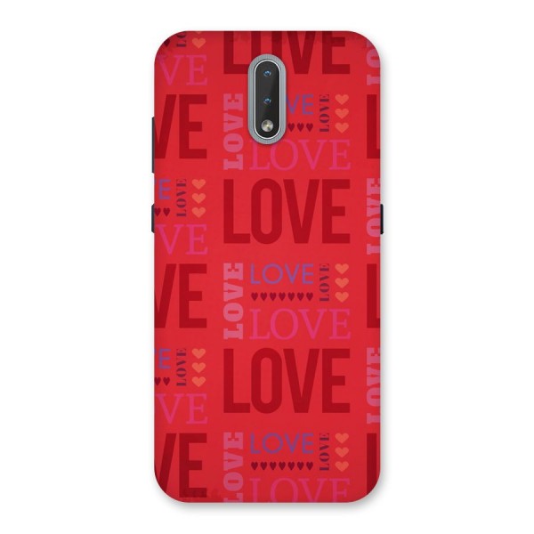 Love Pattern Back Case for Nokia 2.3