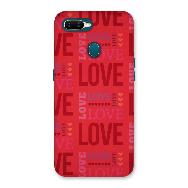 Love Pattern Back Case for Oppo A12