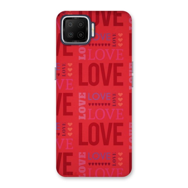 Love Pattern Back Case for Oppo F17