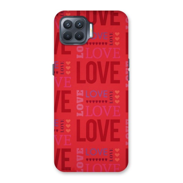 Love Pattern Back Case for Oppo F17 Pro