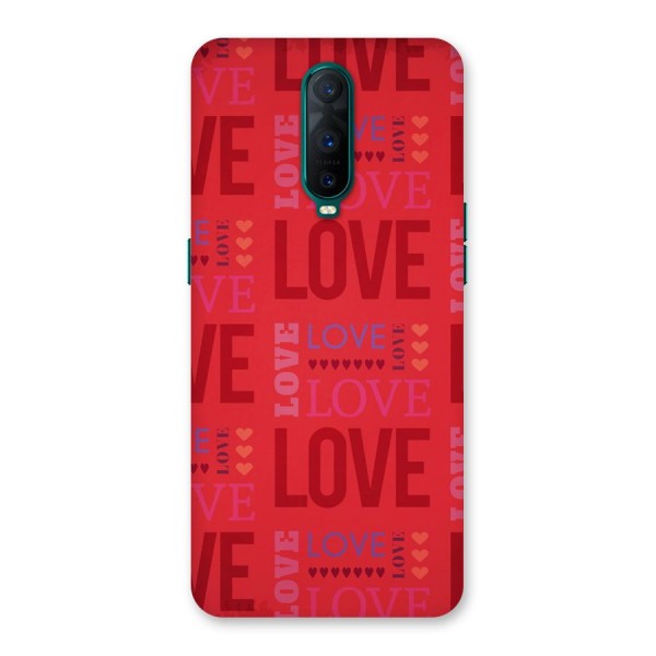 Love Pattern Back Case for Oppo R17 Pro