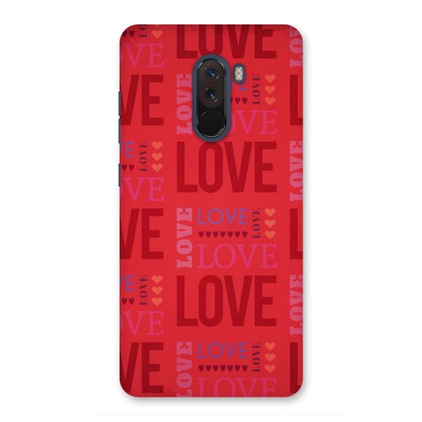 Love Pattern Back Case for Poco F1