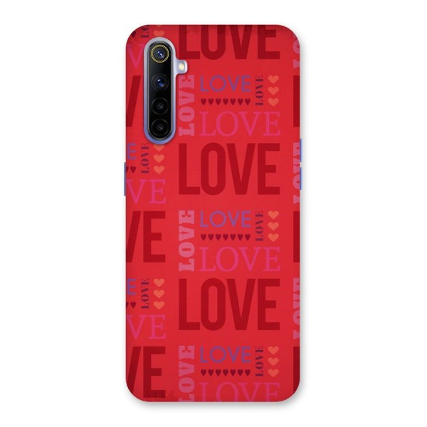 Love Pattern Back Case for Realme 6