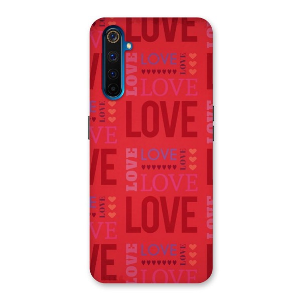 Love Pattern Back Case for Realme 6 Pro