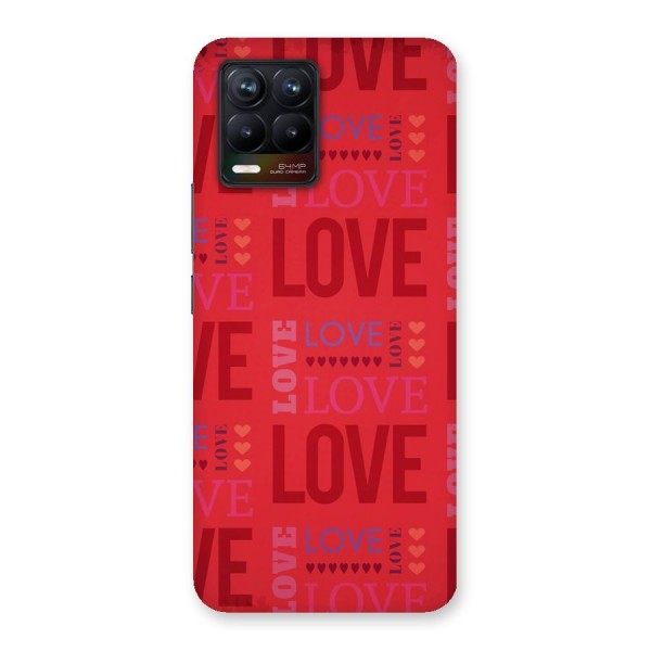 Love Pattern Back Case for Realme 8