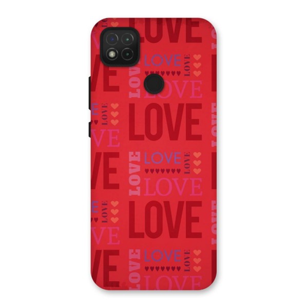 Love Pattern Back Case for Redmi 9C