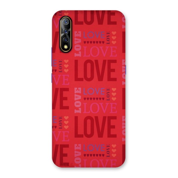 Love Pattern Back Case for Vivo S1