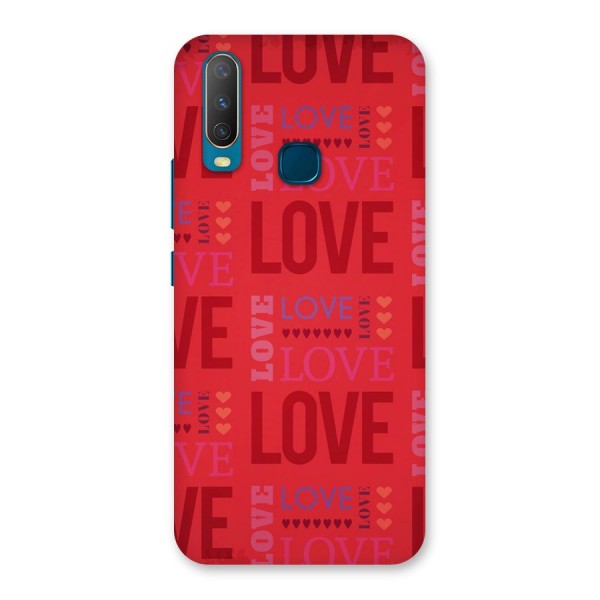 Love Pattern Back Case for Vivo U10