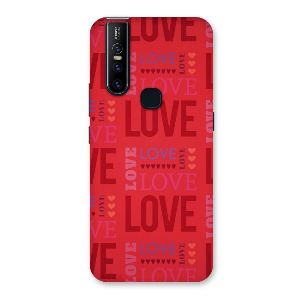 Love Pattern Back Case for Vivo V15