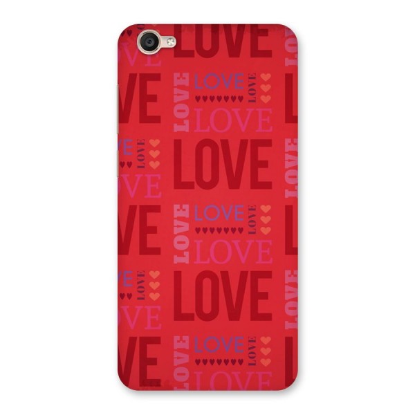 Love Pattern Back Case for Vivo Y55s