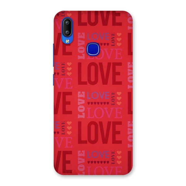 Love Pattern Back Case for Vivo Y91