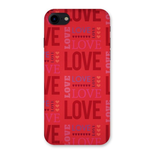 Love Pattern Back Case for iPhone SE 2020