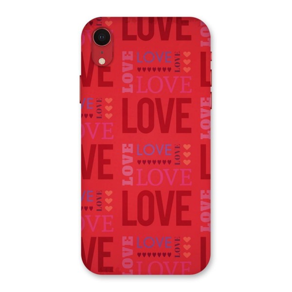 Love Pattern Back Case for iPhone XR