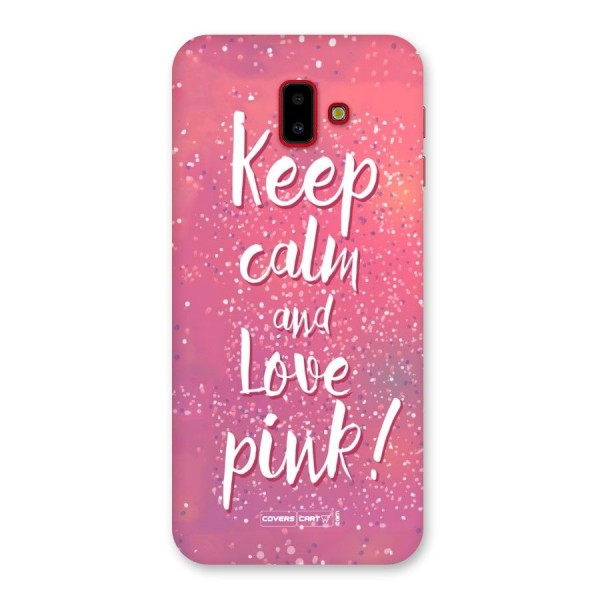 Love Pink Back Case for Galaxy J6 Plus