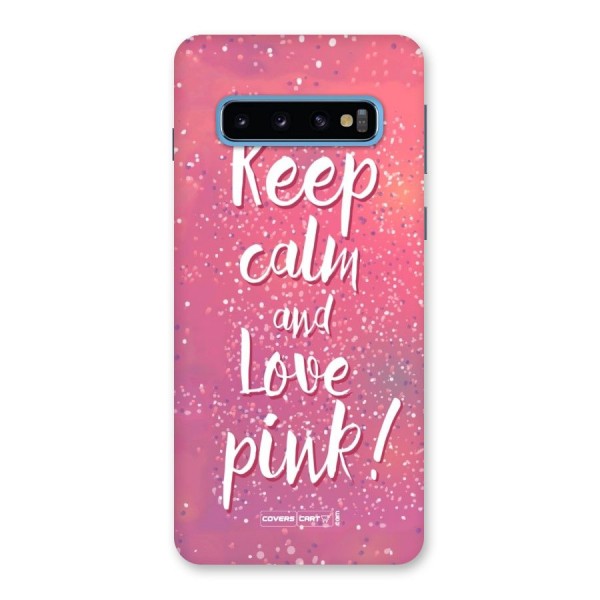 Love Pink Back Case for Galaxy S10