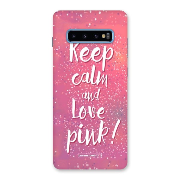 Love Pink Back Case for Galaxy S10 Plus