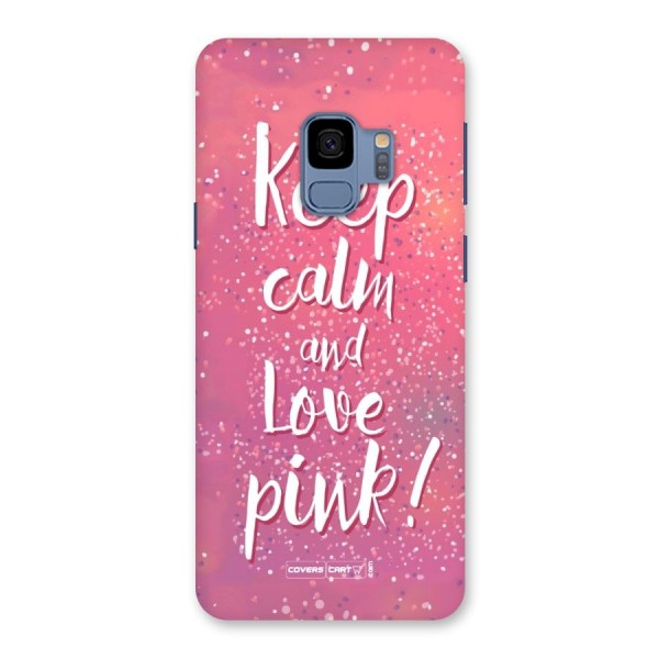 Love Pink Back Case for Galaxy S9