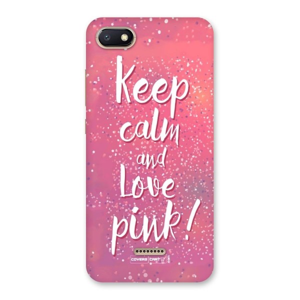 Love Pink Back Case for Redmi 6A